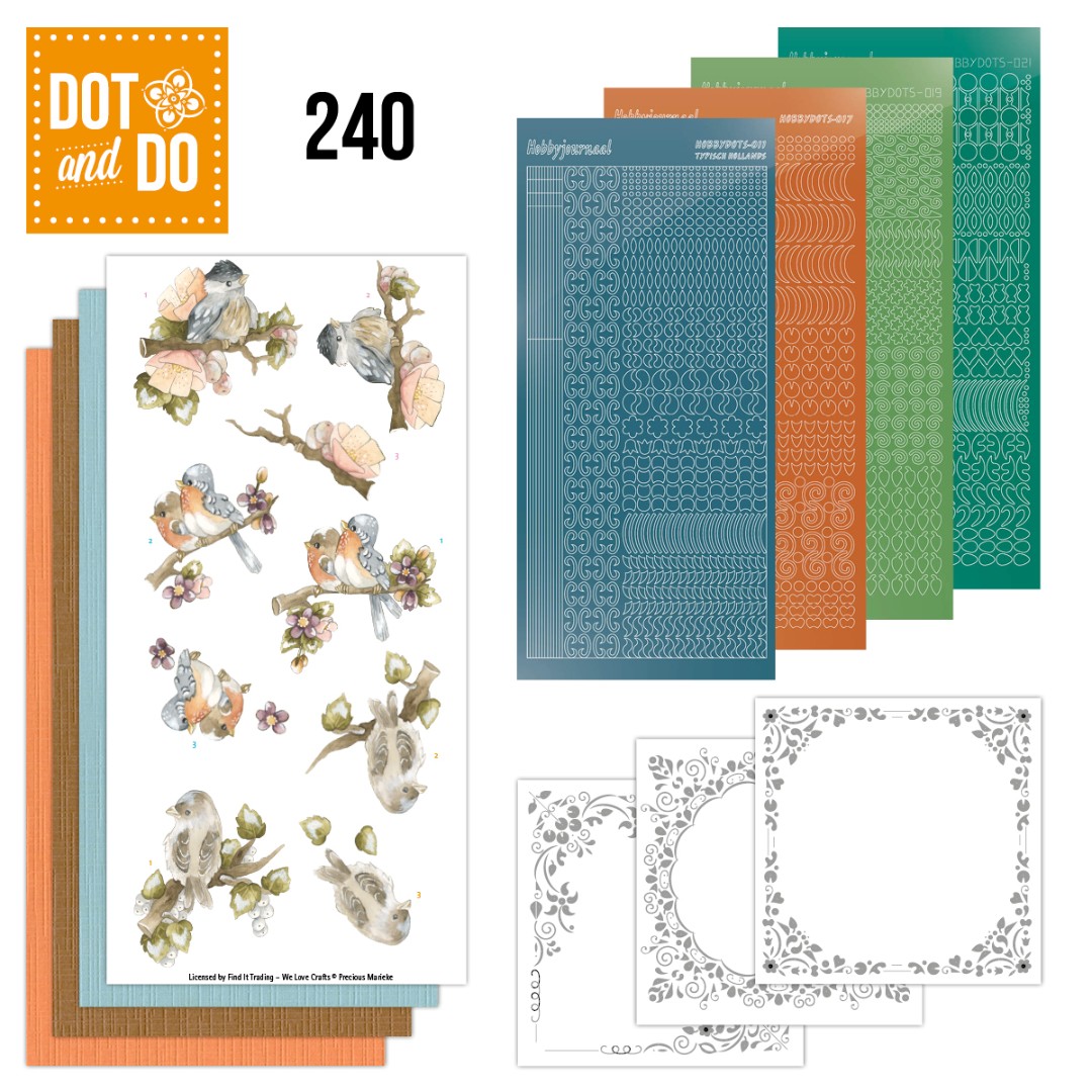 Dot and Do 240 - Precious Marieke - Birds and Berries Dot and Do 240 - Precious Marieke - Birds and Berries