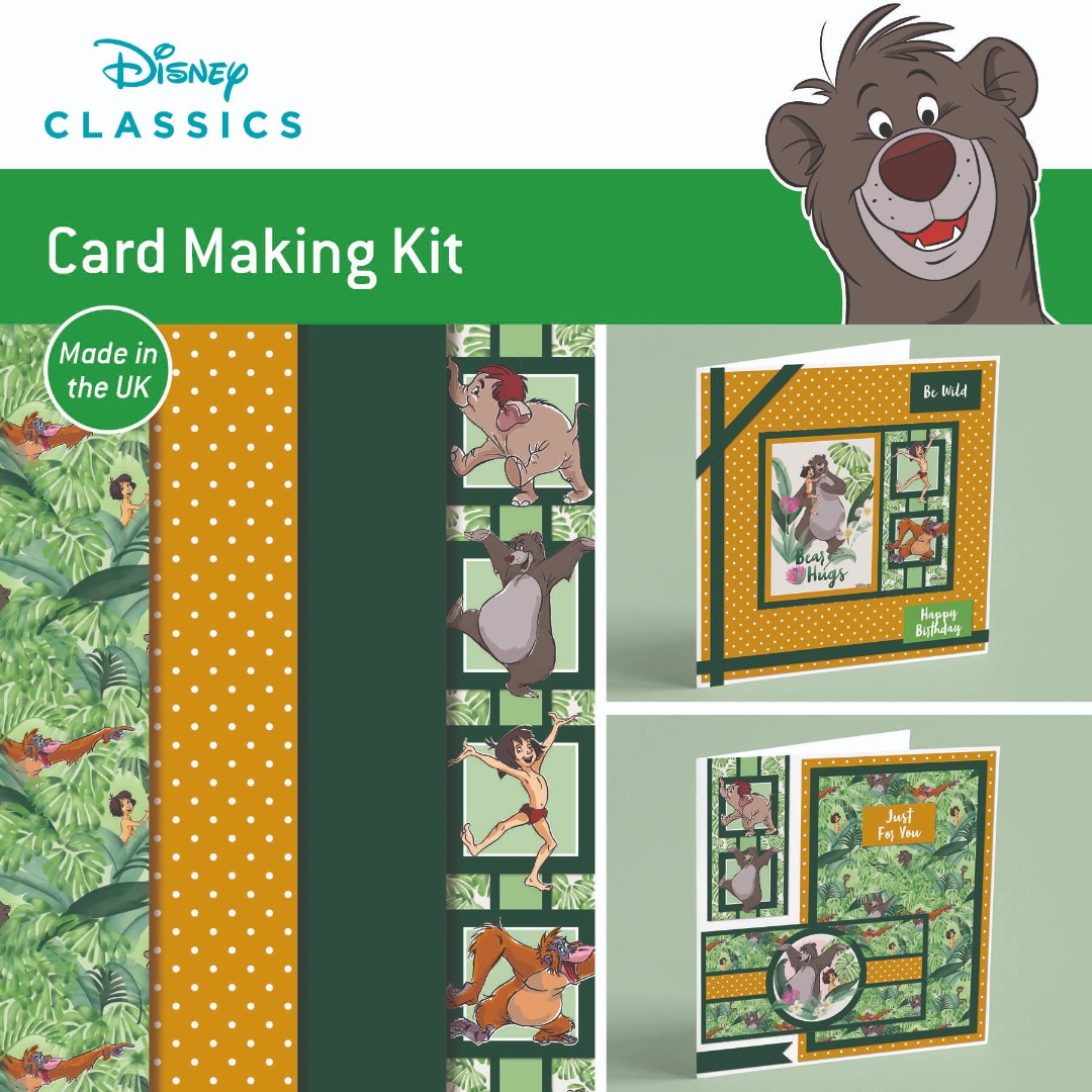 The Jungle Book - 6x6 Card Making Kit - Makes 3 Cards The Jungle Book - 6x6 Card Making Kit - Makes 3 Cards