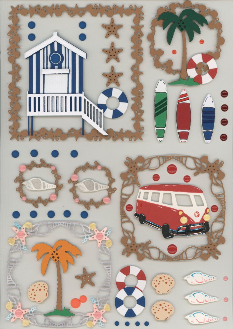 Dies - Yvonne Creations - Summer Vibes - Frame Shells A5