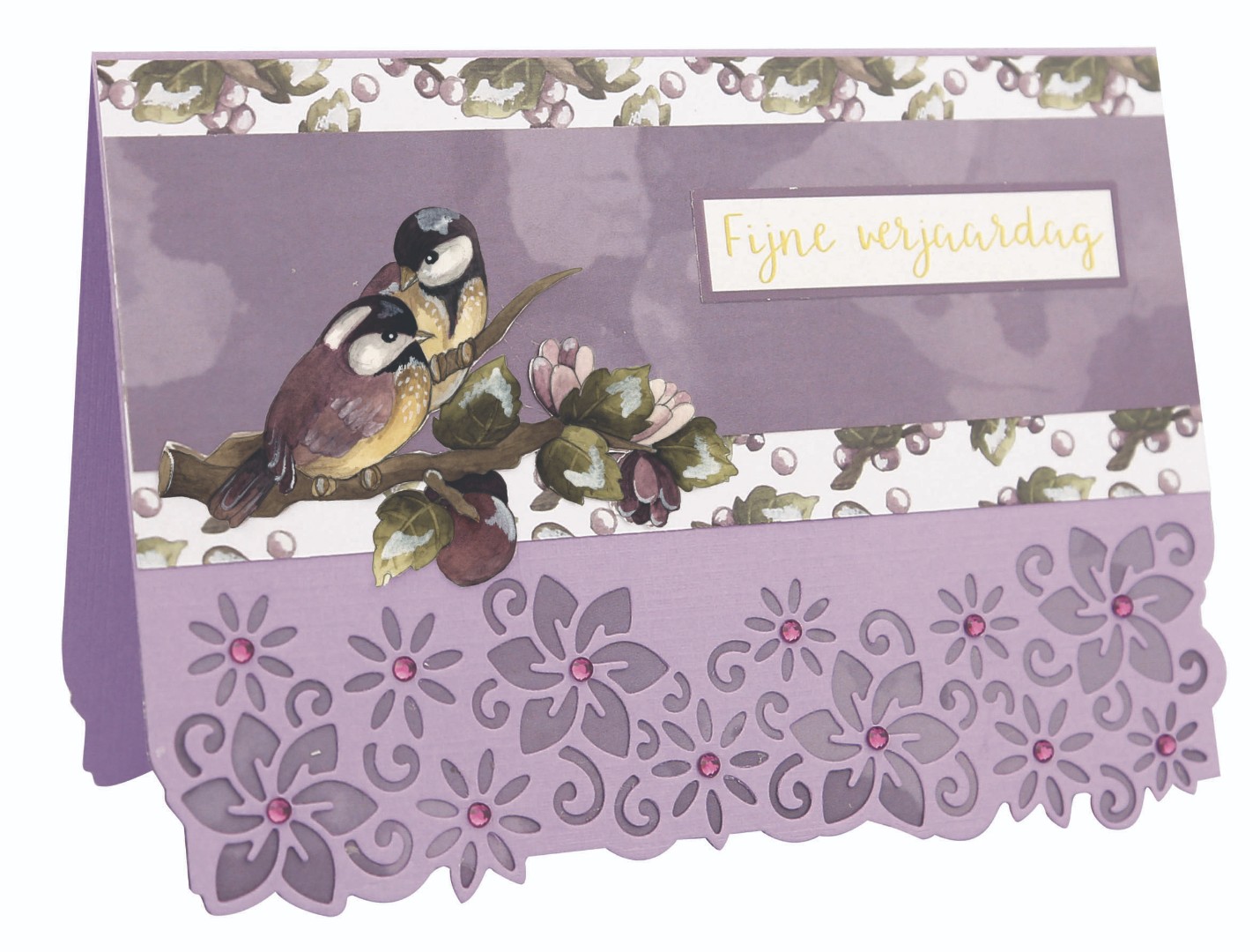3D Cutting Sheet - Precious Marieke - Birds and Berries - Gooseberries