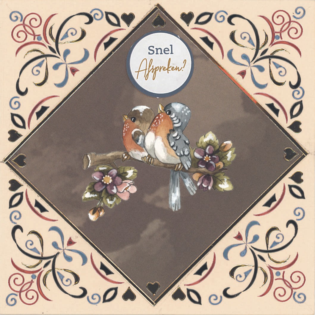 3D Cutting Sheet - Precious Marieke - Birds and Berries - Cranberries