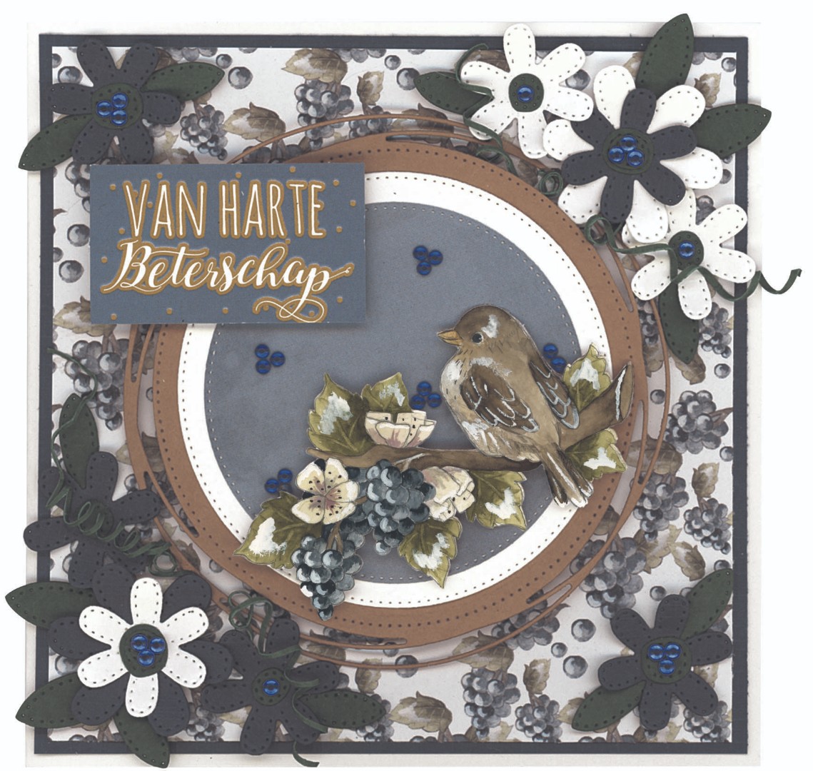 Dies - Precious Marieke - Birds and Berries - Berry Circle
