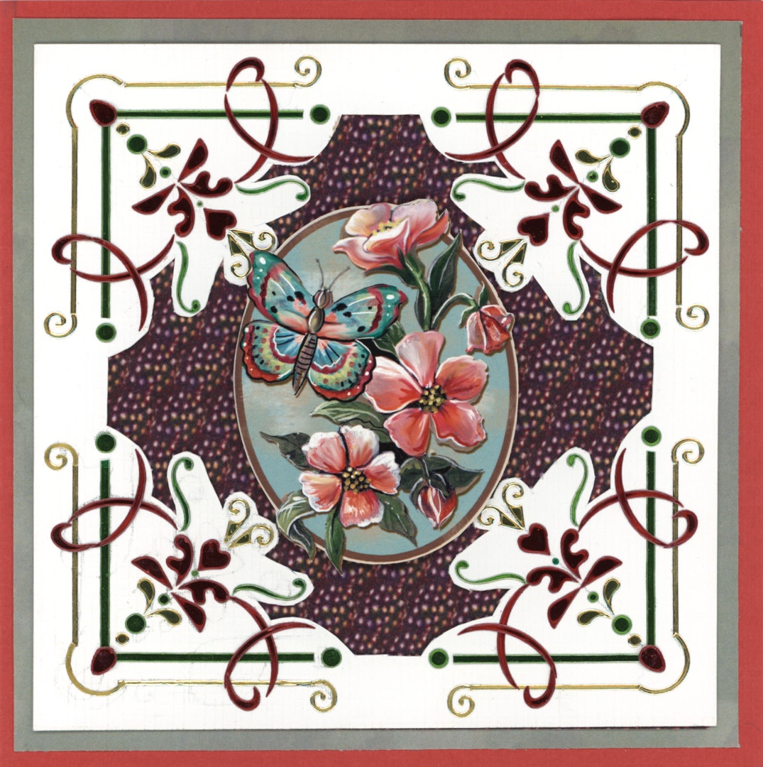 3D Push Out - Amy Design - Botanical Garden - Colorful Butterfly