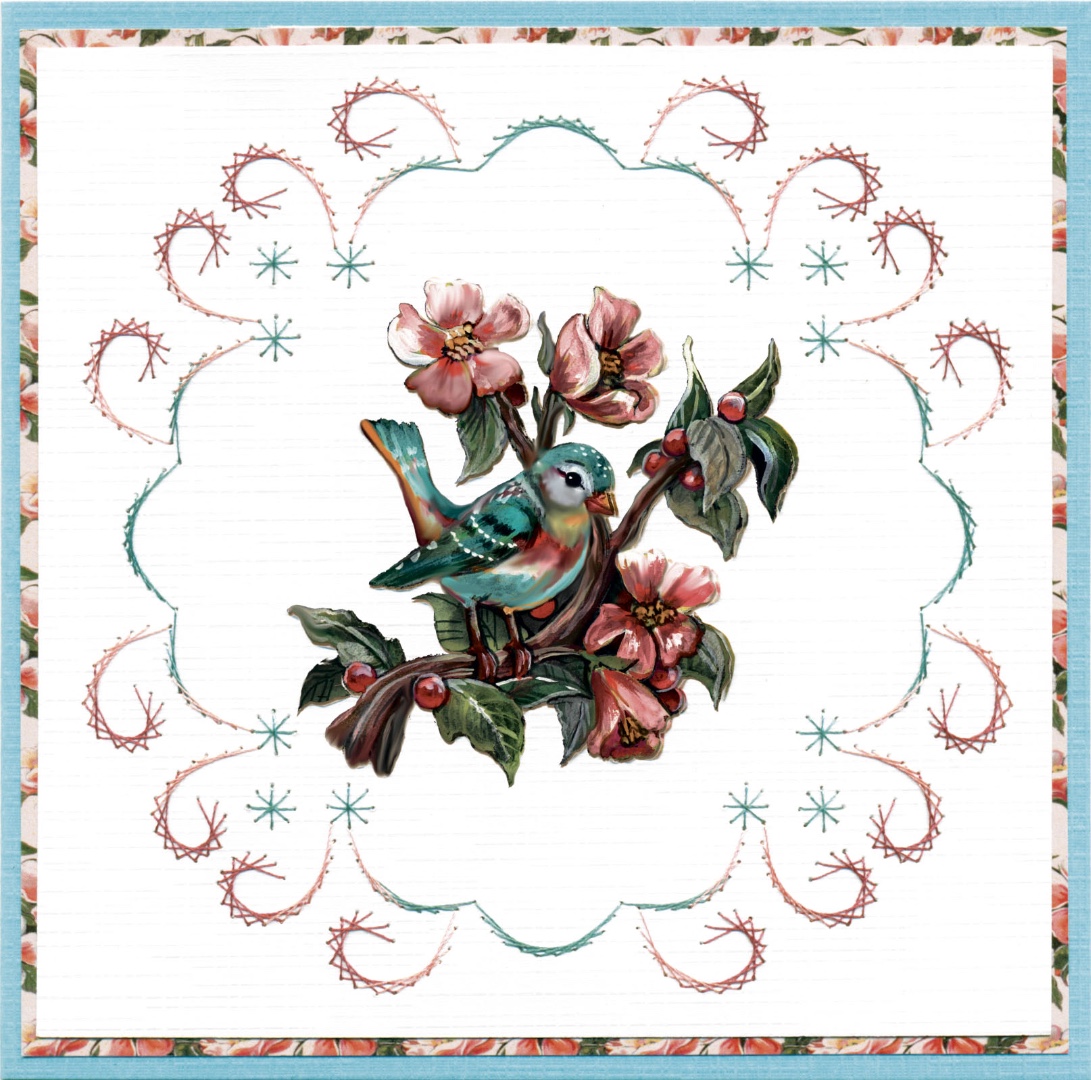 3D Push Out - Amy Design - Botanical Garden - Colorful Birds