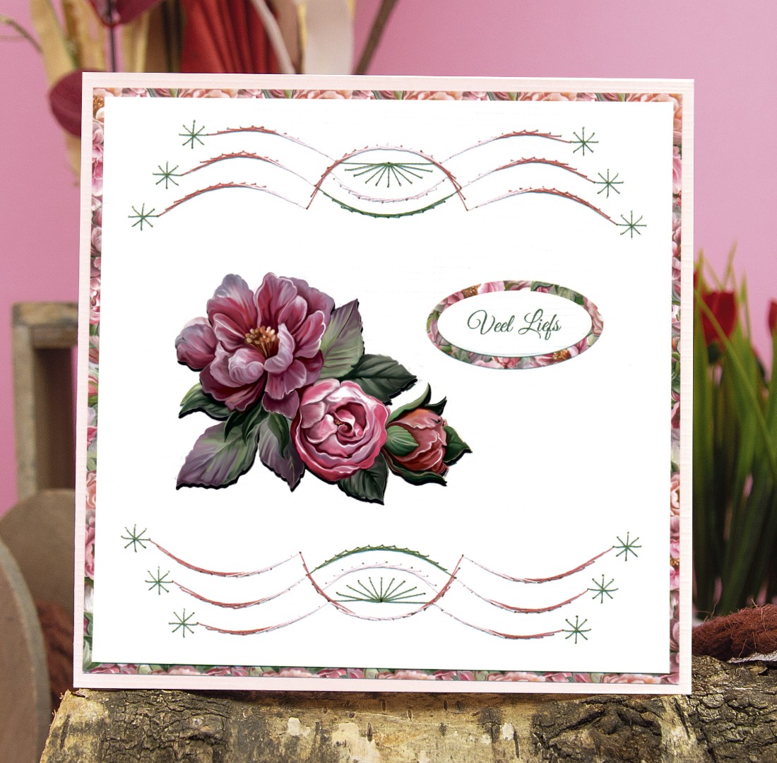 3D Cutting Sheets - Amy Design - Roses Are Red - Peonies