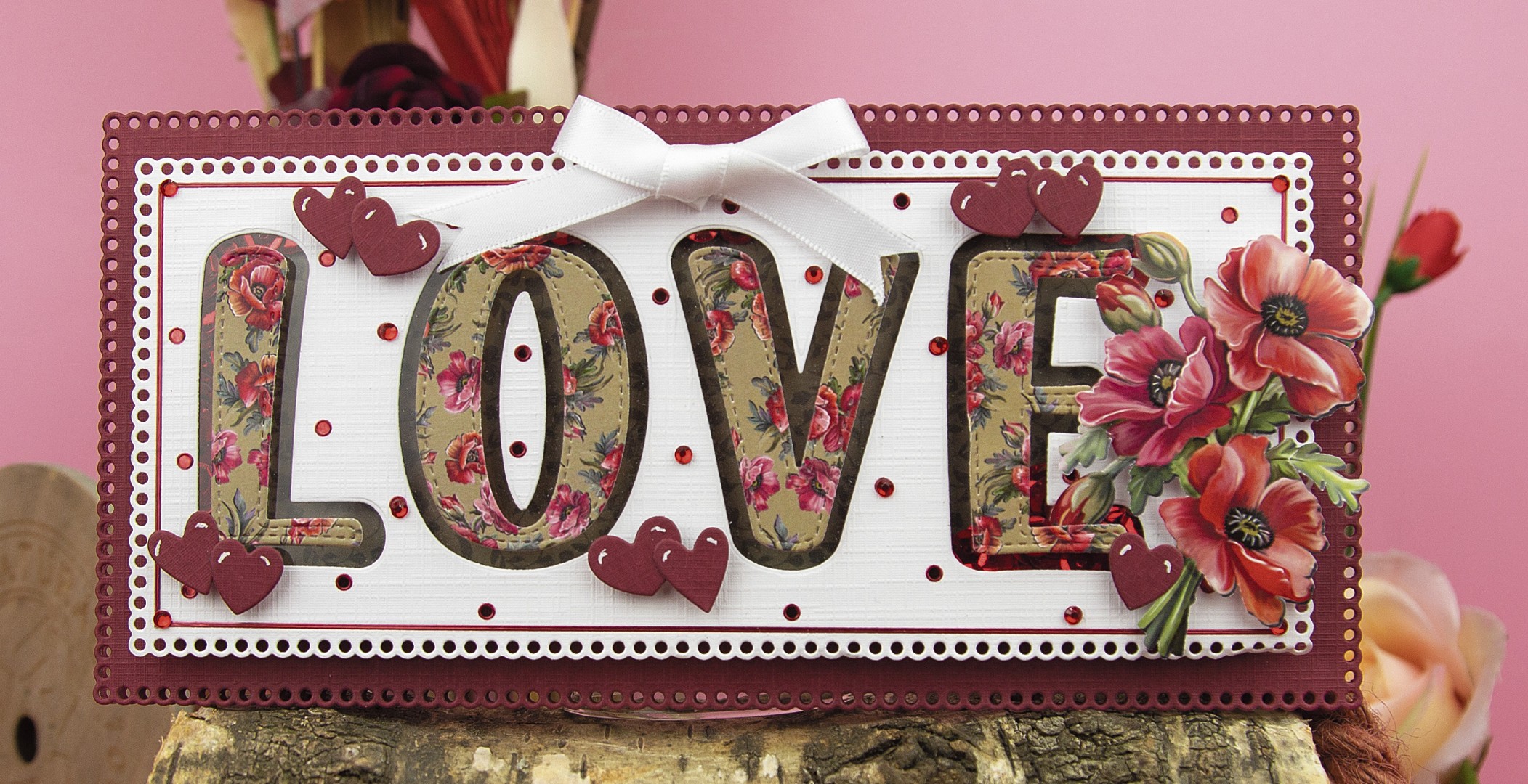 3D Cutting Sheets - Amy Design - Roses Are Red - Poppies