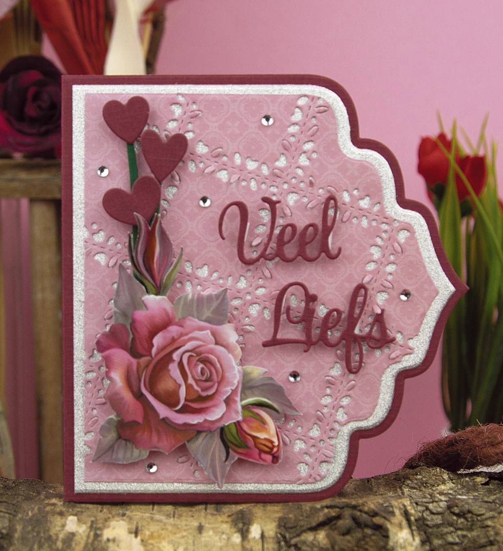 3D Push Out - Amy Design - Roses Are Red - Peonies