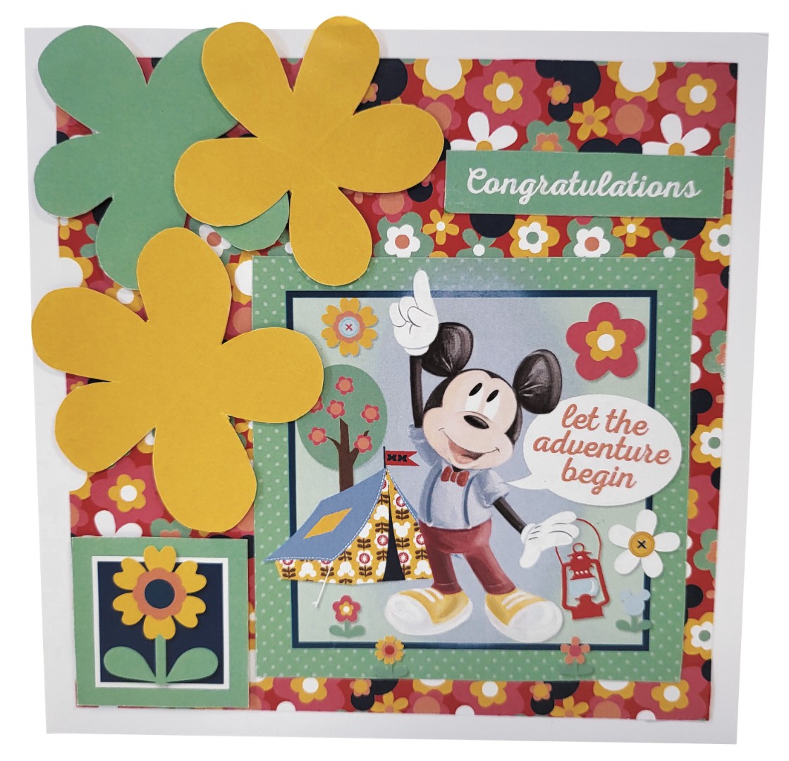 Mickey and Minnie Mouse - Card Making 8x8 Pad