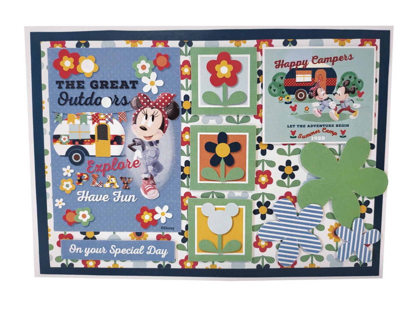 Mickey and Minnie Mouse - Card Making Kit - Makes 8 Cards Kit