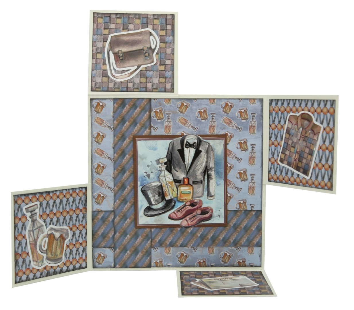 Cutting Sheet - Yvonne Creations - Men in Style - Small Elements B