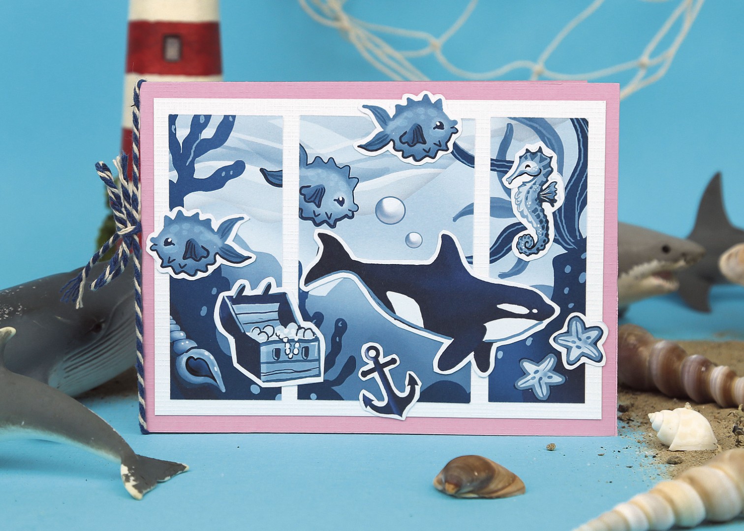 Cutting Sheets - Yvonne Creations - Small Elements Blue Ocean