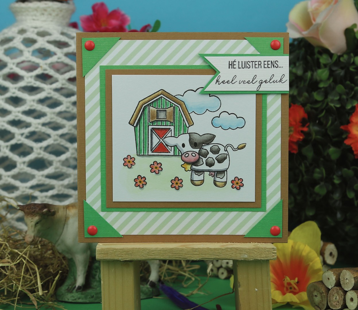 Designed by Anna - Mix and Match Clear Stamps - Charlie Cow