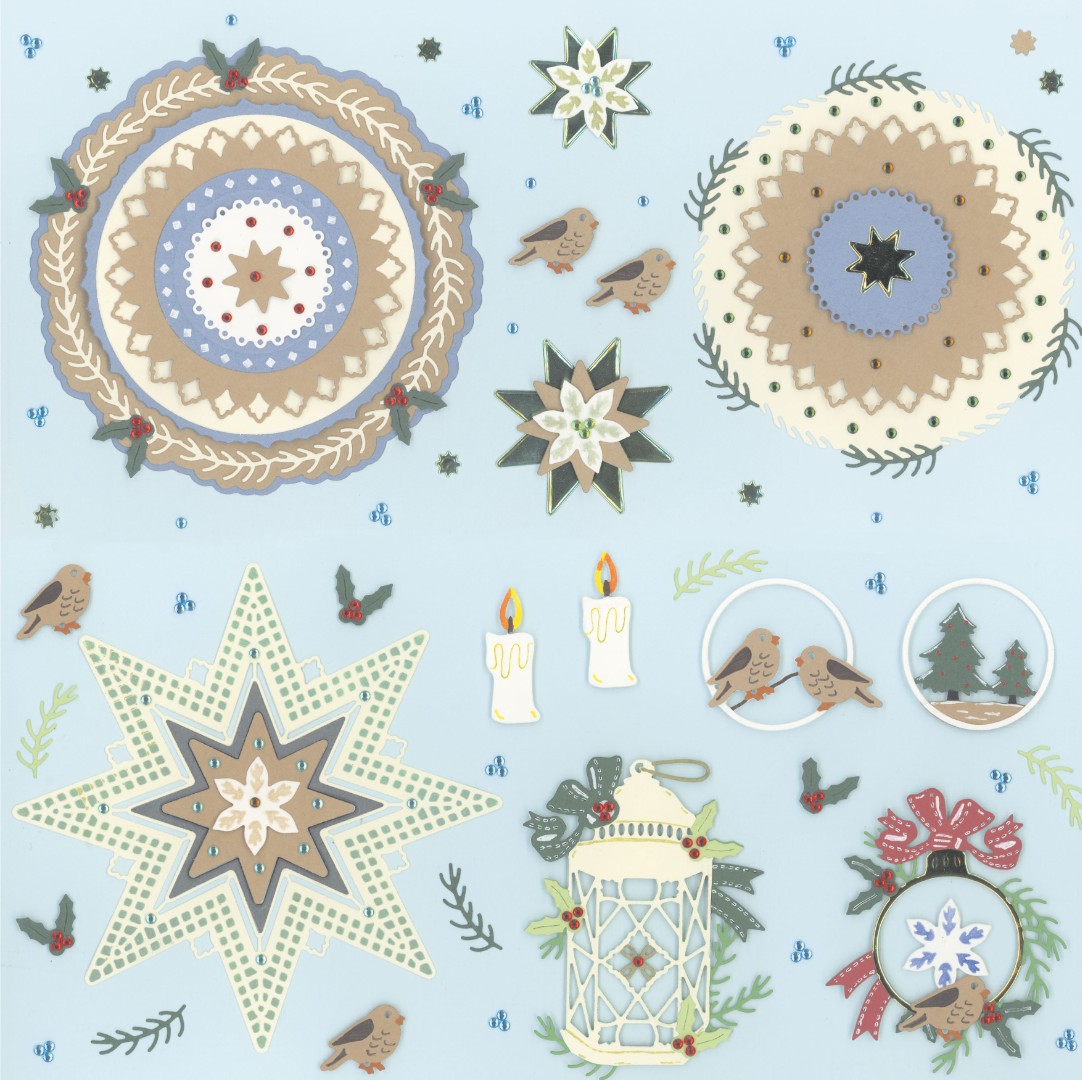 Dies - Precious Marieke - Christmas Blues - Christmas Baubles
