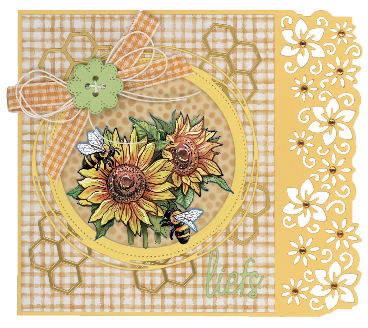 3D Cutting Sheet - Yvonne Creations - Flowers and Bees