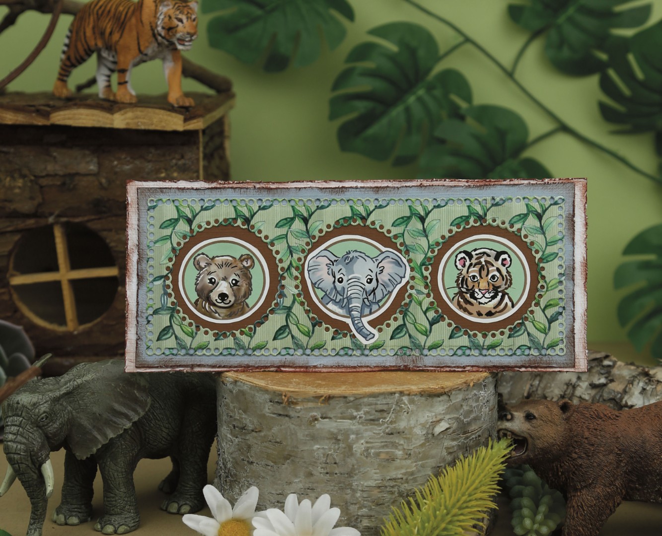 Cutting Sheet - Yvonne Creations - Small Elements Zoo B