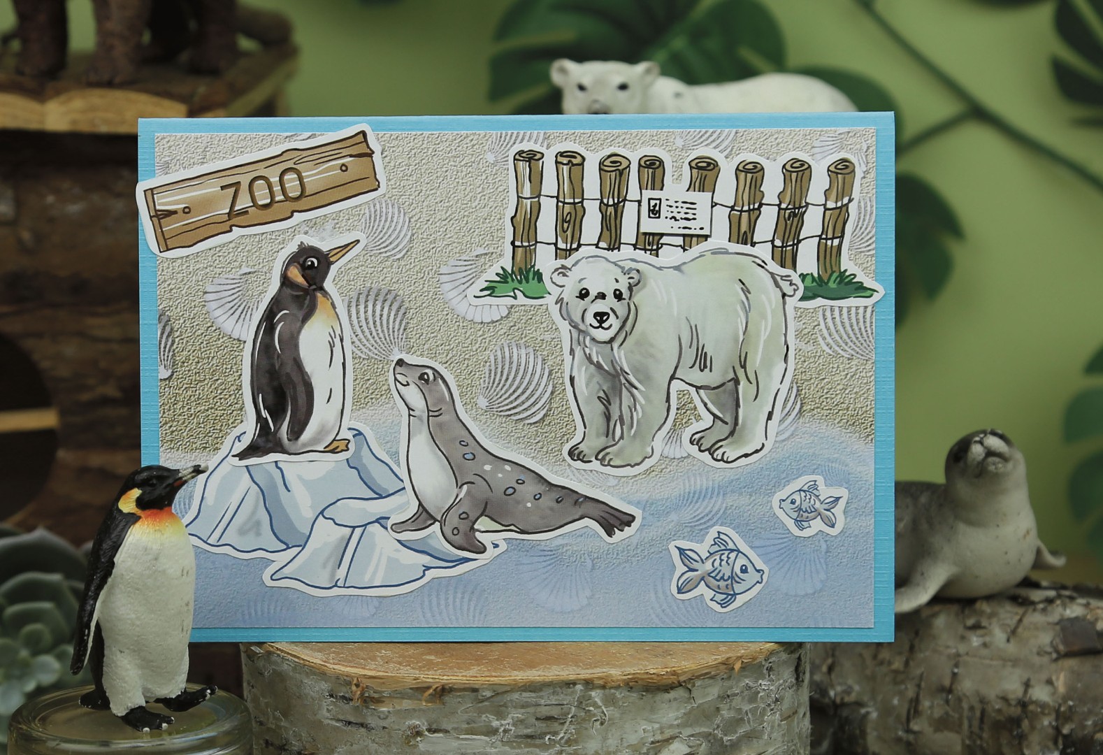 Cutting Sheet - Yvonne Creations - Small Elements Zoo B