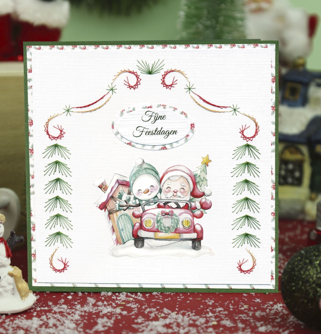 3D Cutting Sheet - Yvonne Creations - Christmas Scenery - Santa
