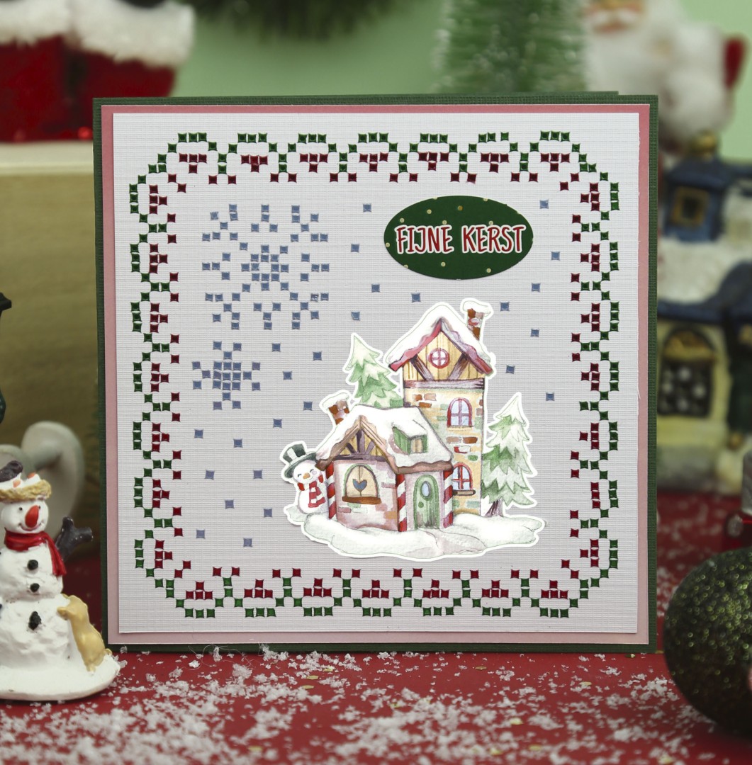 3D Cutting Sheet - Yvonne Creations - Christmas Scenery - House