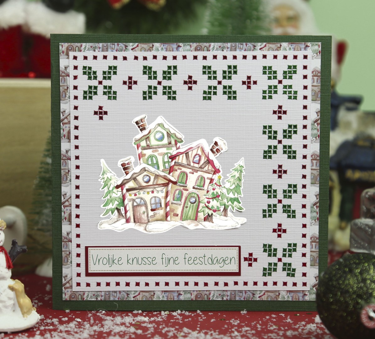 3D Push-Out - Yvonne Creations - Christmas Scenery - House