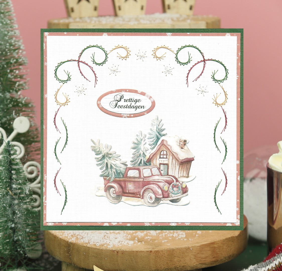 3D Cutting Sheet - Yvonne Creations - World of Christmas - Christmas Cars