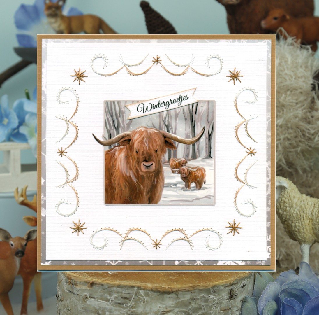 3D Cutting Sheet - Amy Design - Sturdy Winter - Scottish Highlander