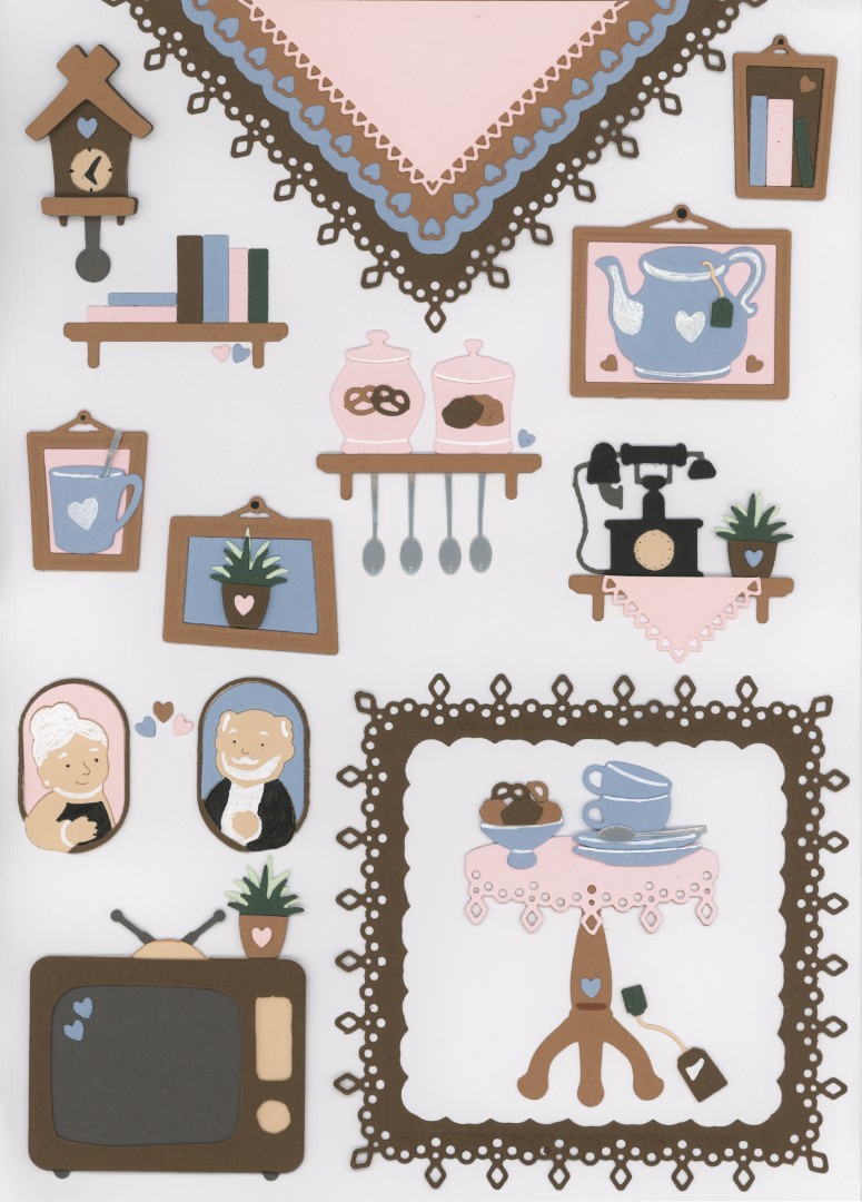 Dies - Yvonne Creations - Young at Heart - Tea Time