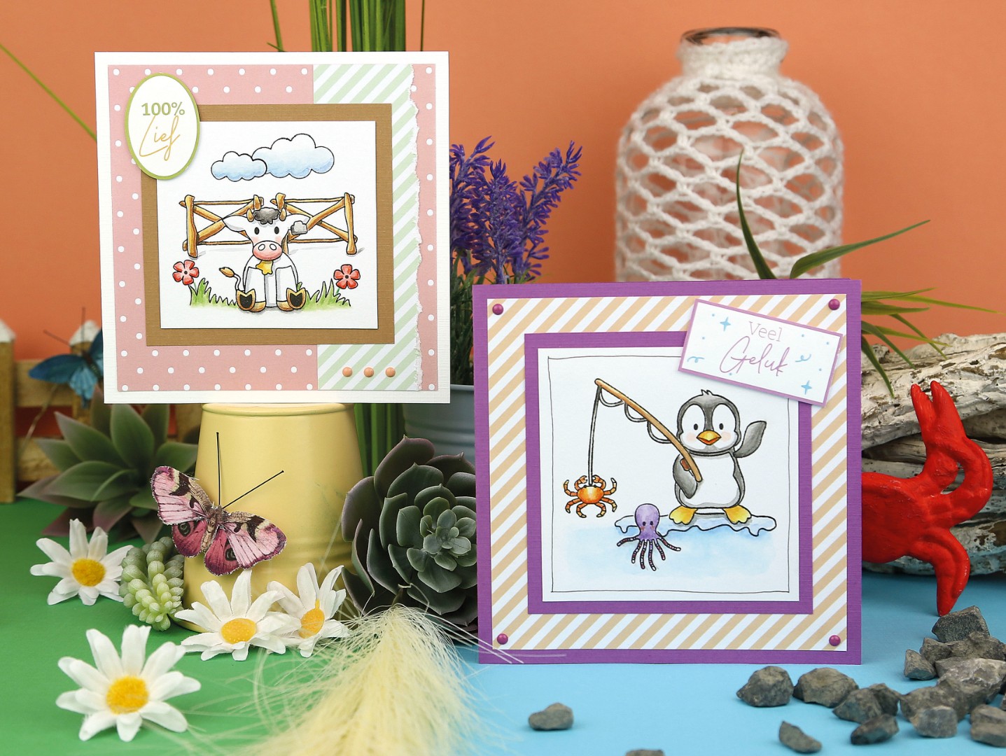 Designed by Anna - Mix and Match Clear Stamps - Charlie Cow