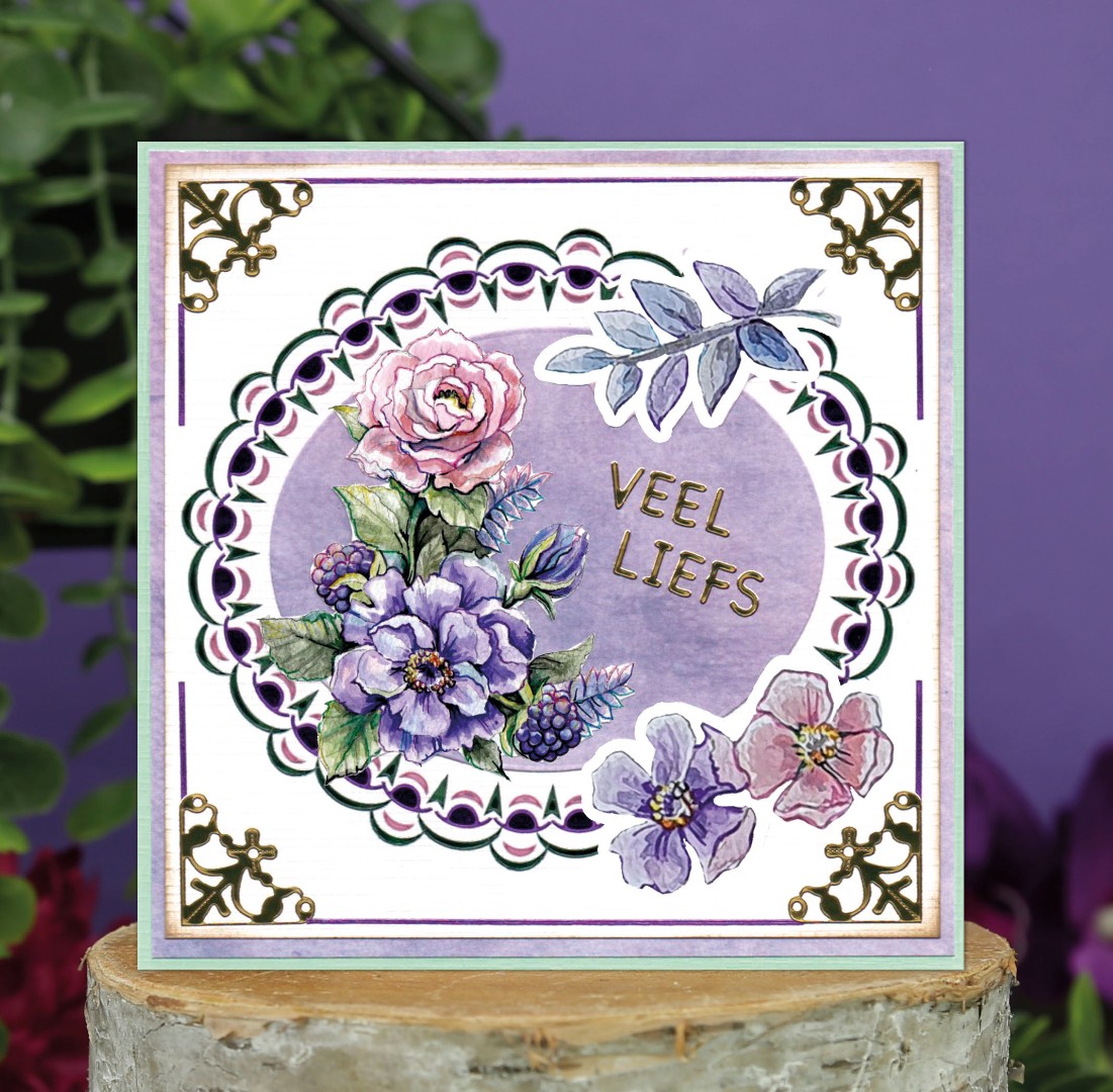3D Cutting Sheets - Yvonne Creations - Very Purple - Blackberries