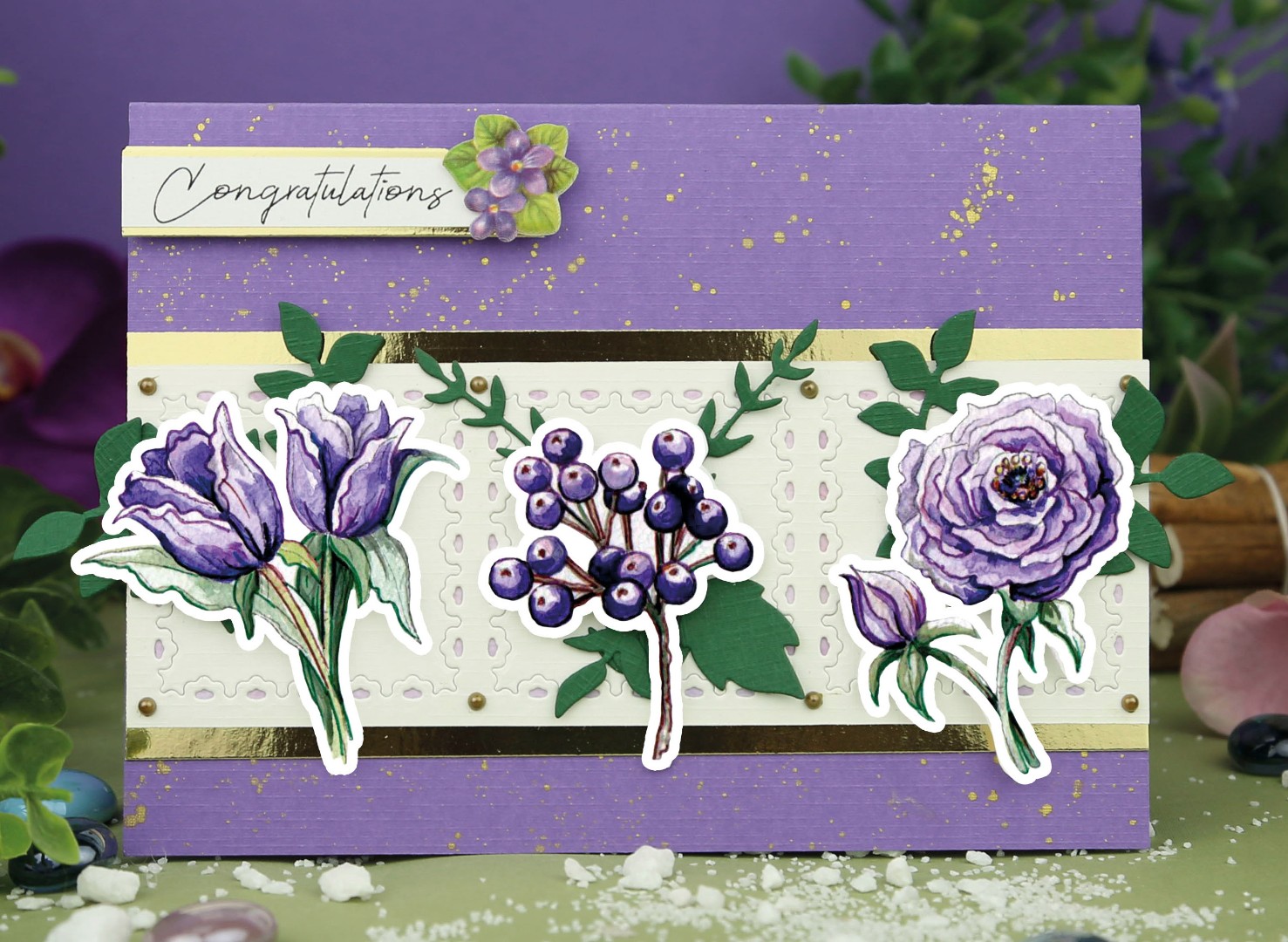 Push Out - Yvonne Creations - Very Purple - Small Elements B