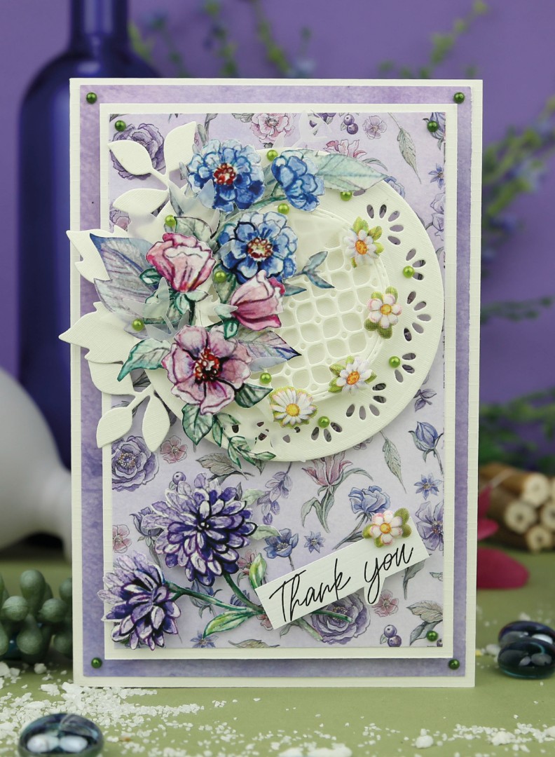 3D Cutting Sheets - Yvonne Creations - Very Purple - Small Elements B