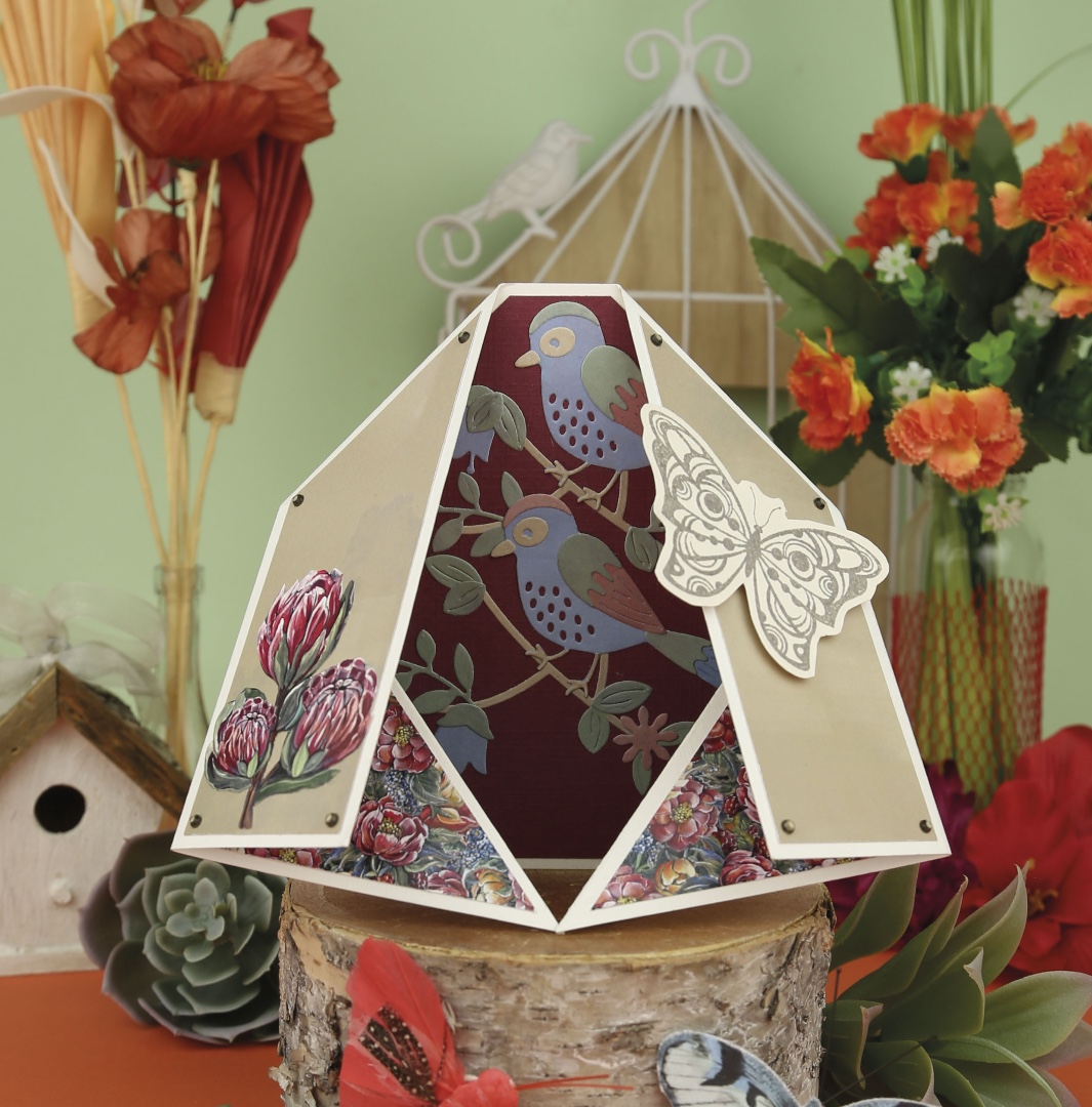 3D Push Out - Amy Design - Botanical Garden - Red Protea