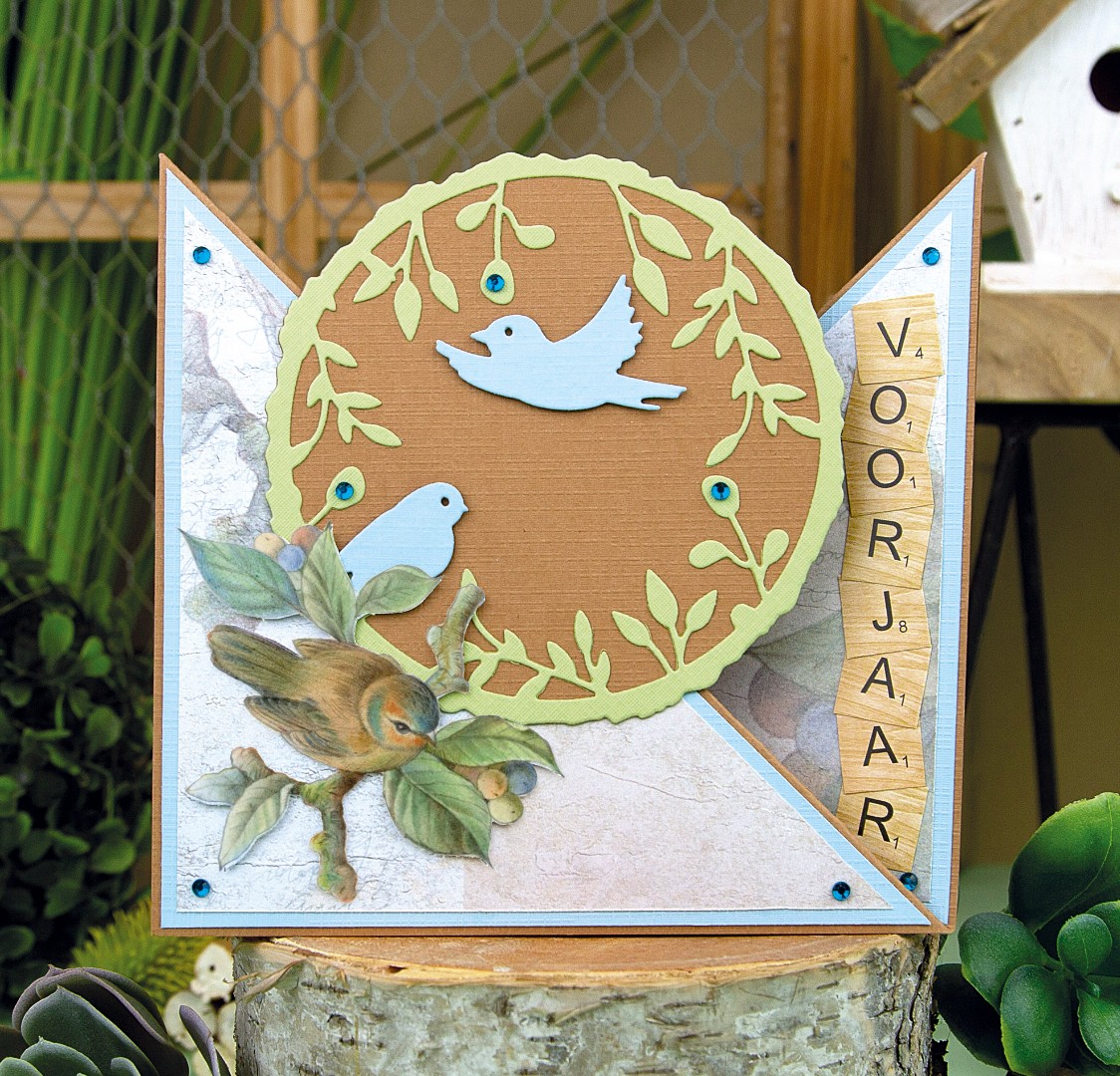 3D Push Out - Jeanine's Art - Vintage Birds - Birdcage