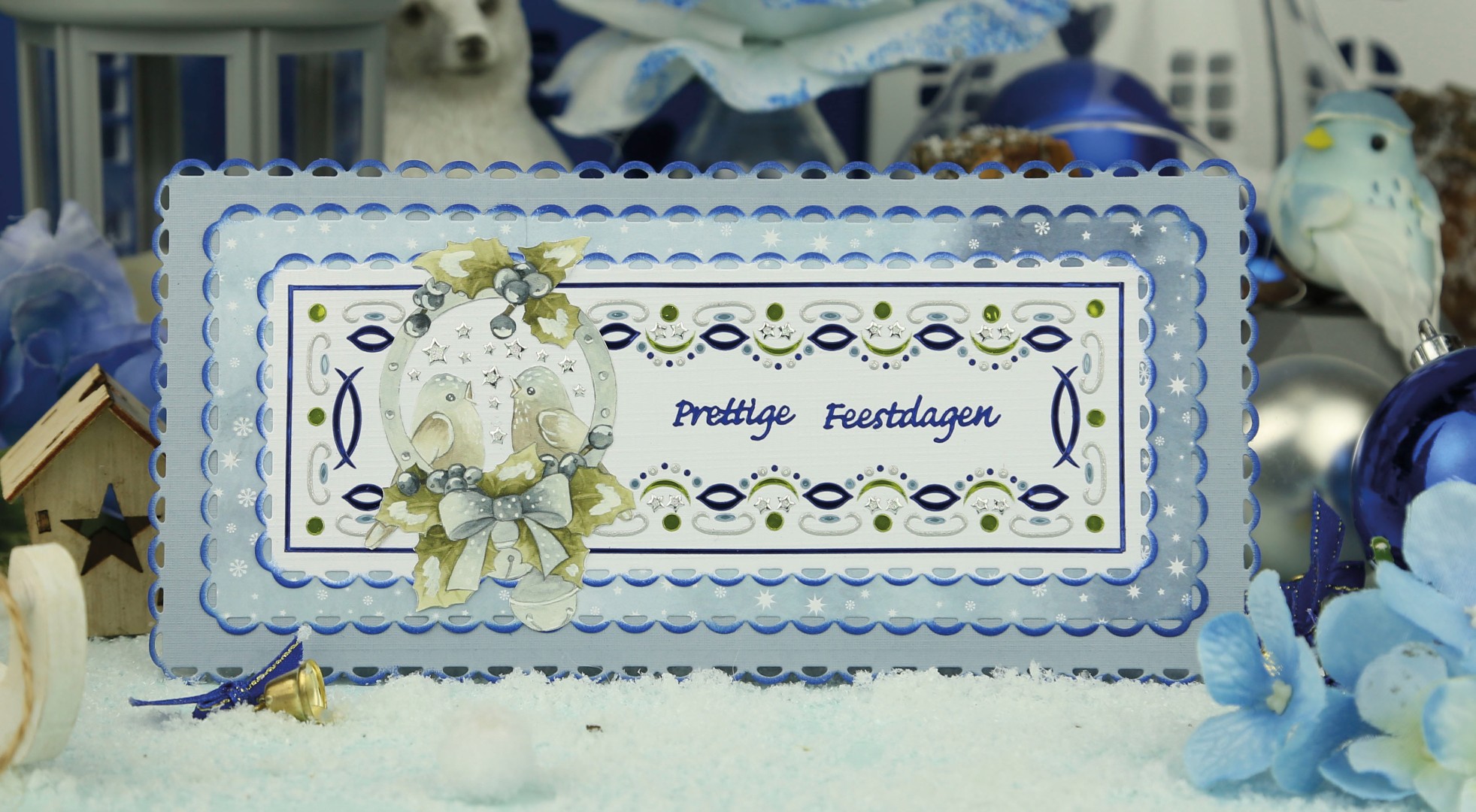 3D Cutting Sheet - Precious Marieke - Christmas Blues - Blue Star