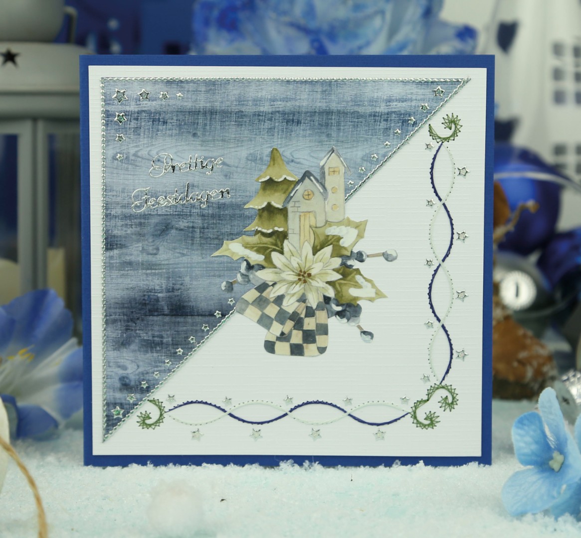 Cutting Sheet - Precious Marieke - Christmas Blues - Mini