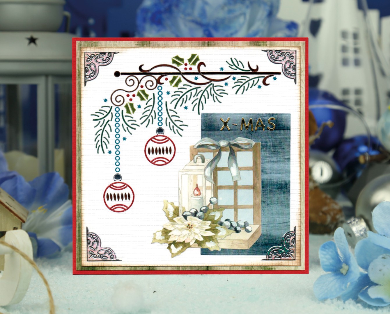 Cutting Sheet - Precious Marieke - Christmas Blues - Mini