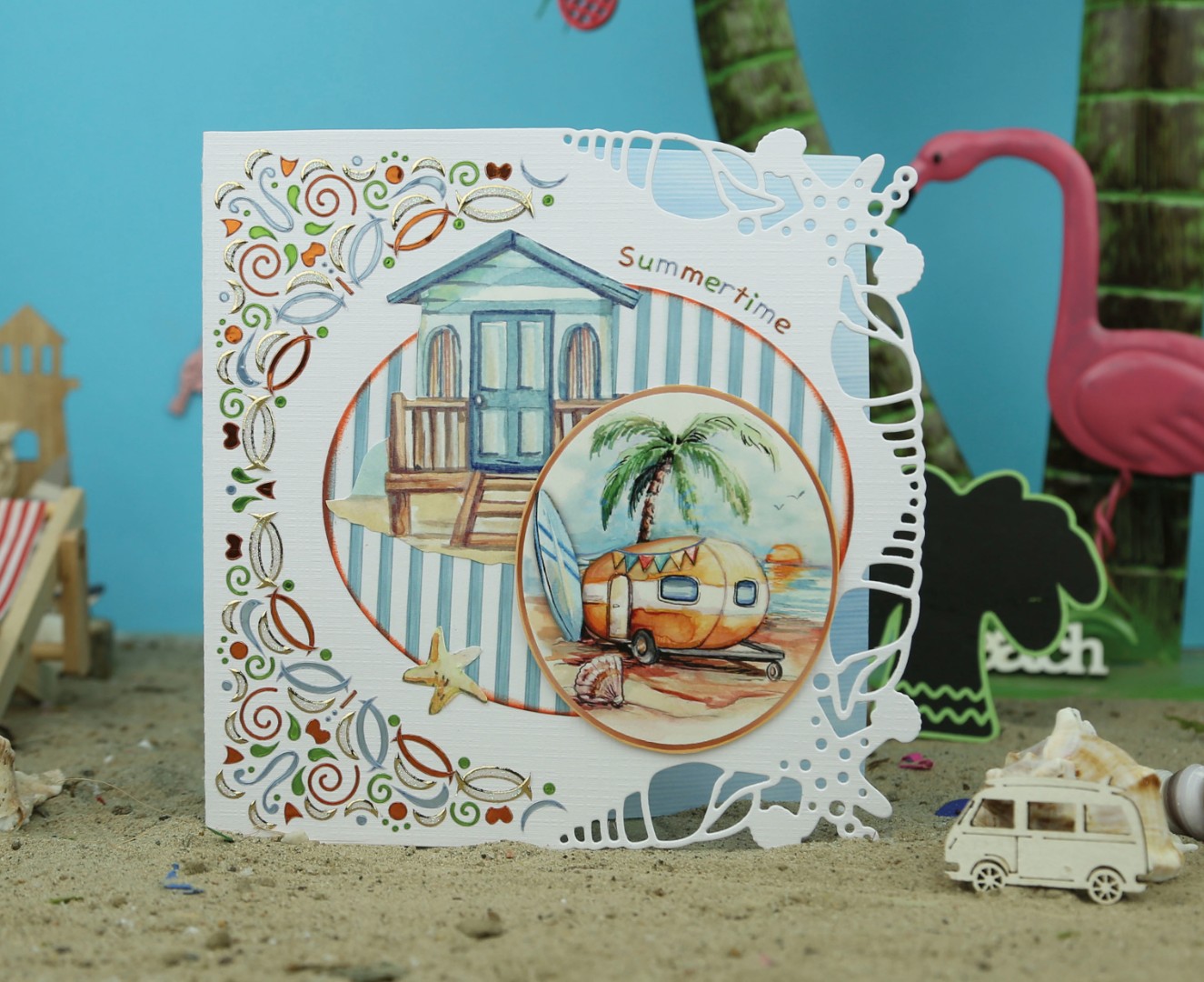 3D Push Out - Yvonne Creations - Summer Vibes - Camping