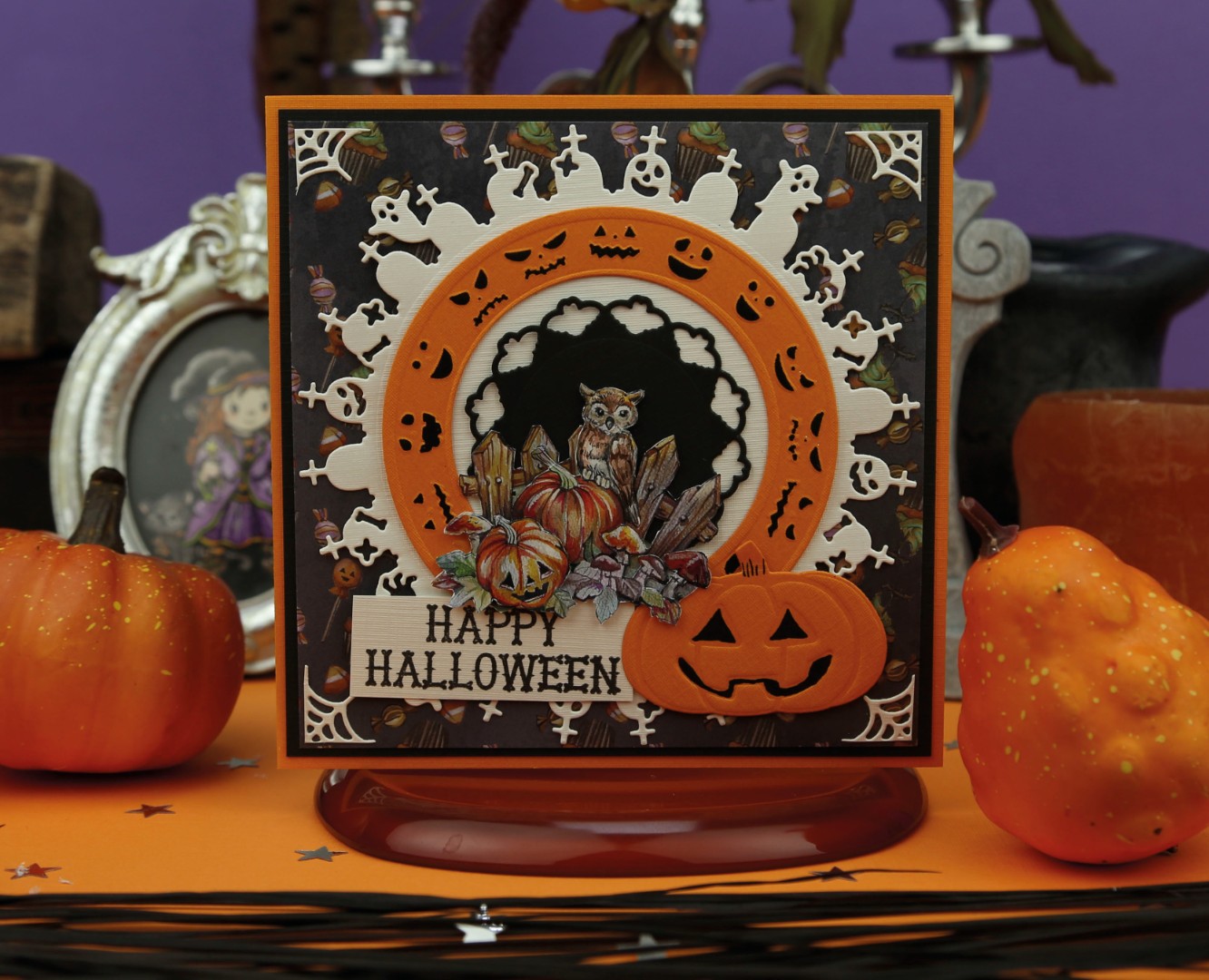 3D Push-Out - Yvonne Creations - Trick or Treat - Halloween Pumpkin