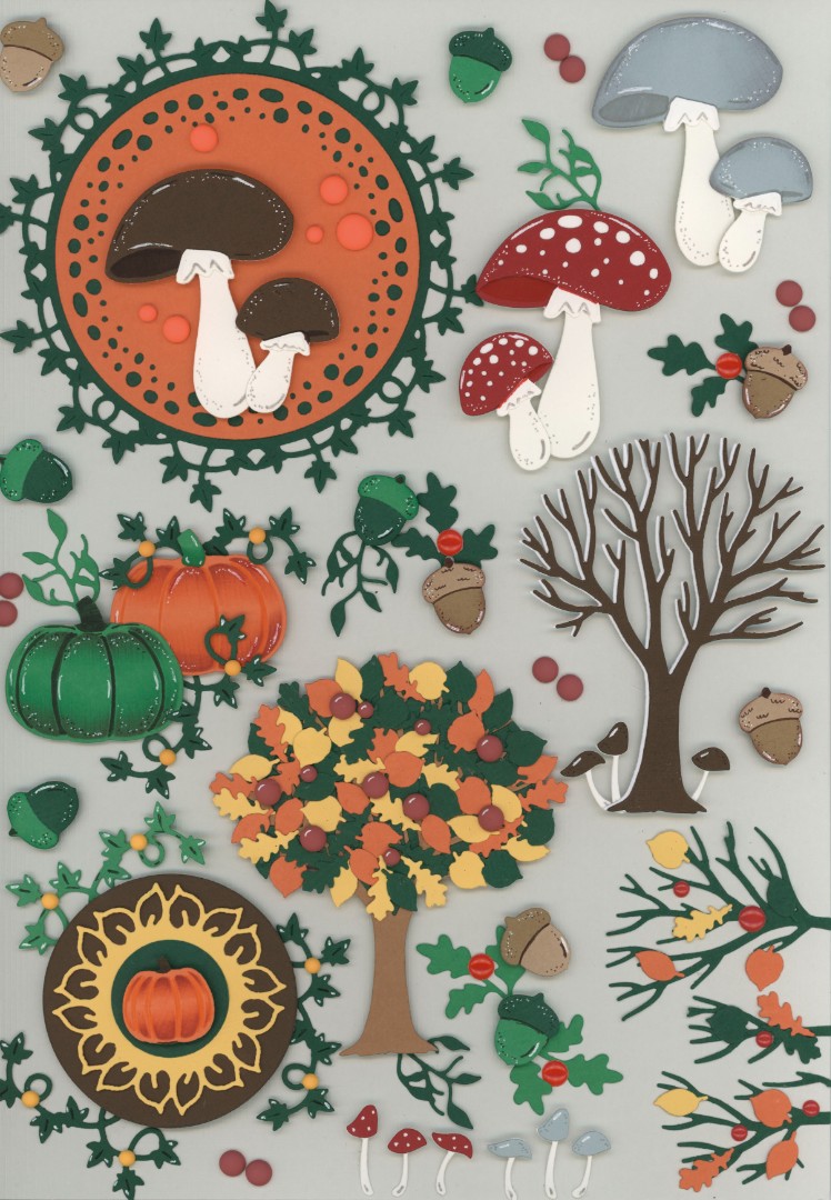 Dies - Yvonne Creations - Awesome Autumn - Autumn Cirlce