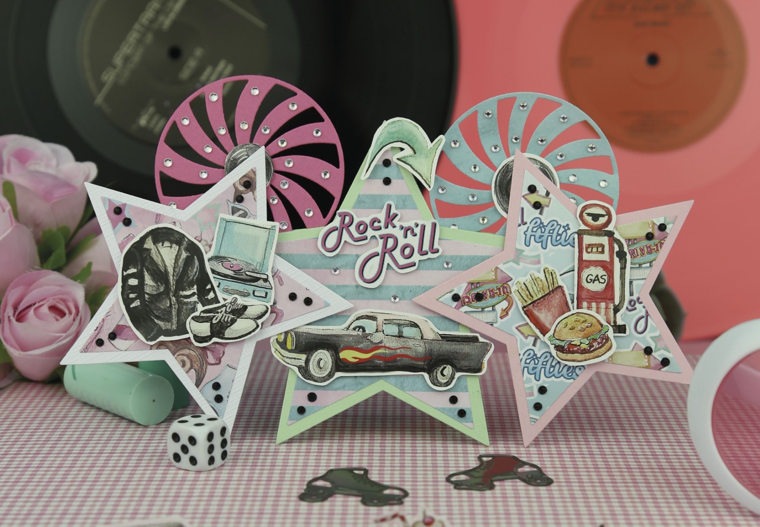 Push-Out - Yvonne Creations - Back to the fifties - Small Elements B