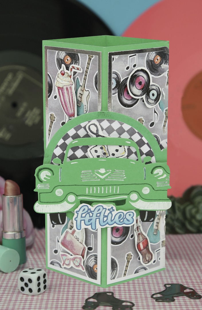 3D Cutting Sheet - Yvonne Creations - Back to the fifties - Mini