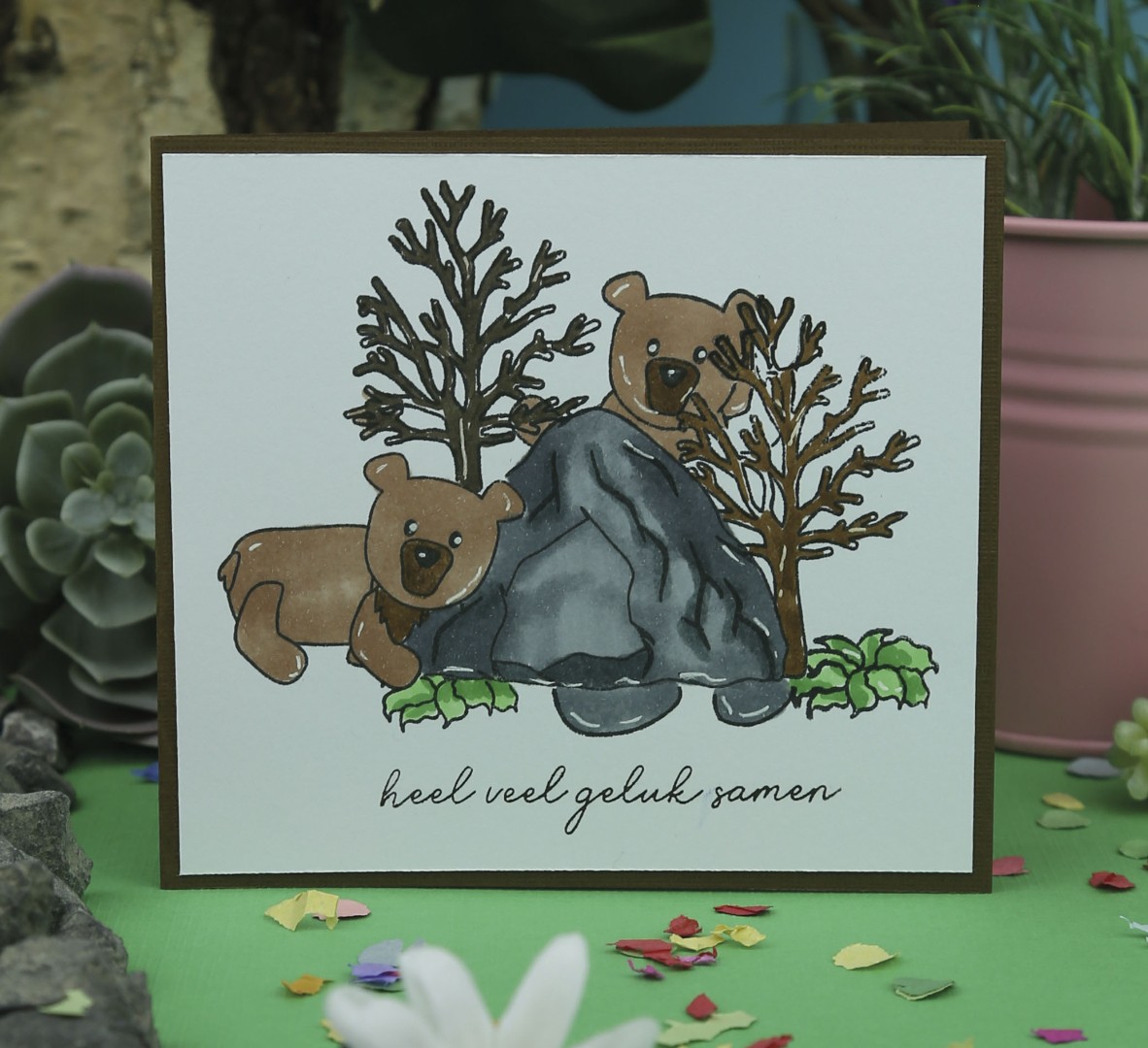 Designed by Anna - Mix and Match Clear Stamps - Blake Bear