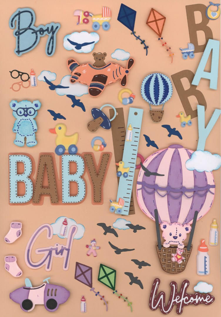 Dies - Yvonne Creations - Hello World - Welcome Baby