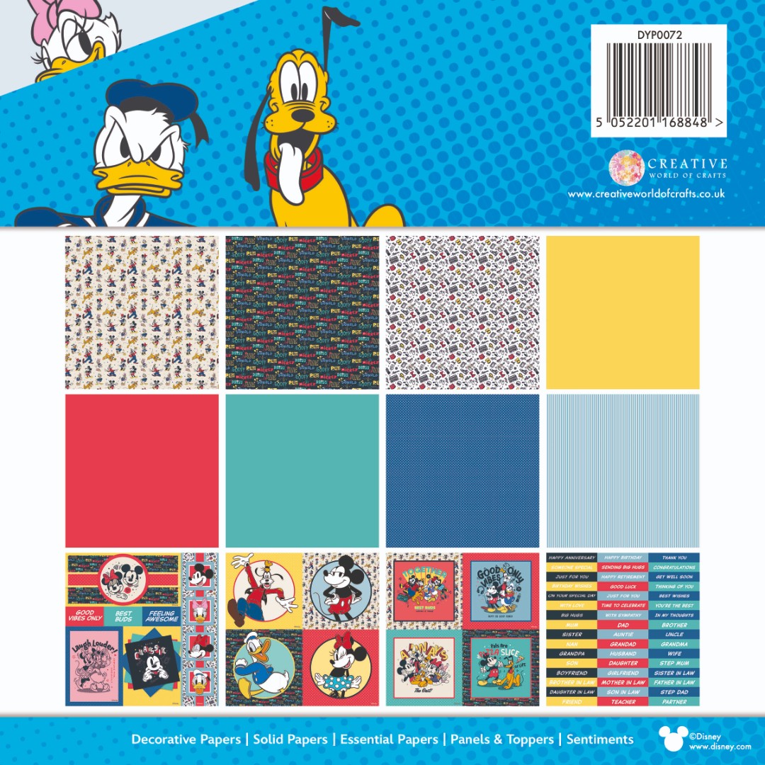 Mickey and Friends - Card Making 8x8 Pad