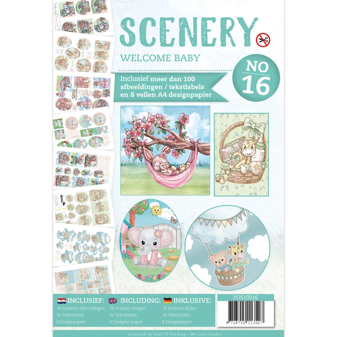 Push Out book Scenery 16 - Welcome baby Push Out book Scenery 16 - Welcome baby
