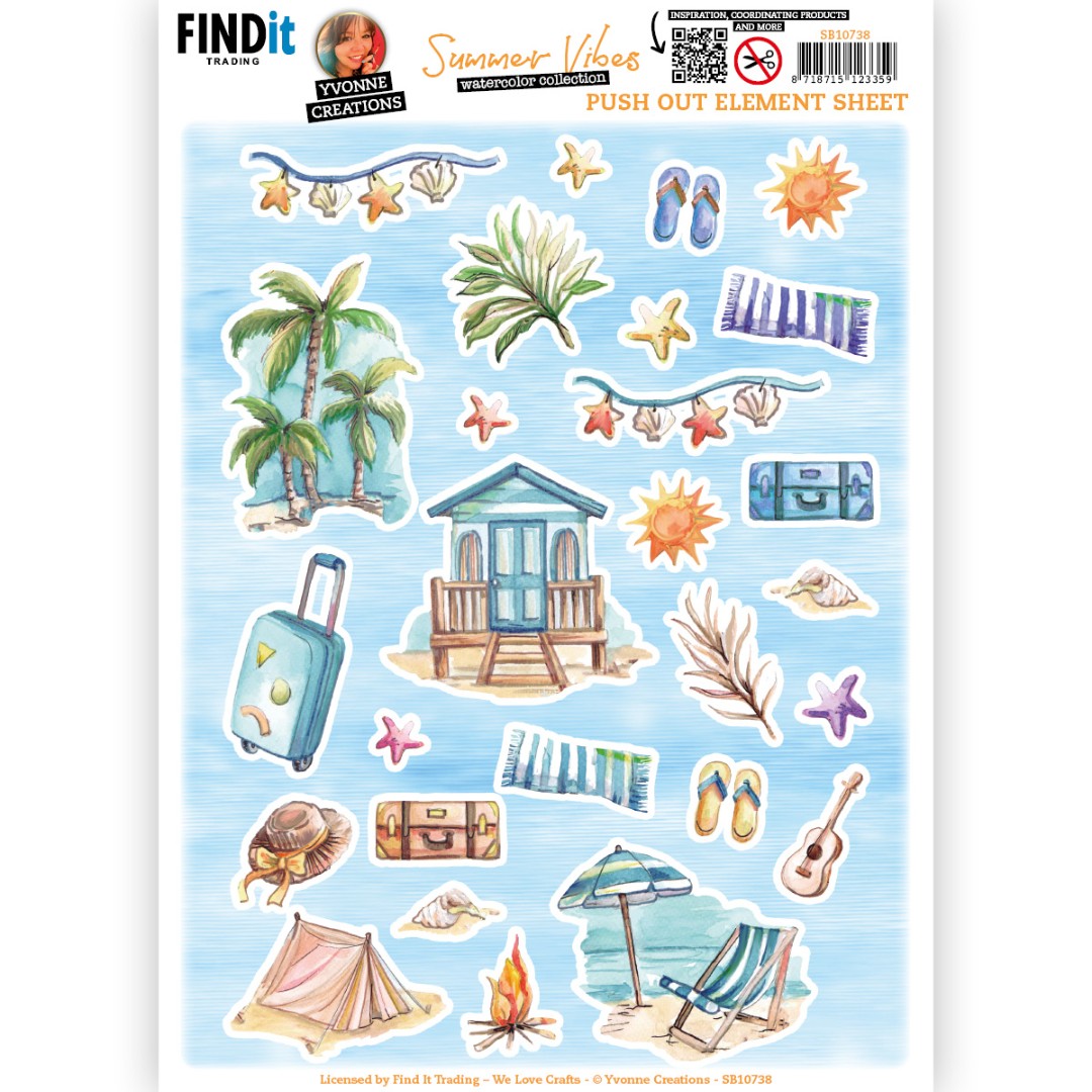 Push Out - Yvonne Creations - Summer Vibes - Small Elements B