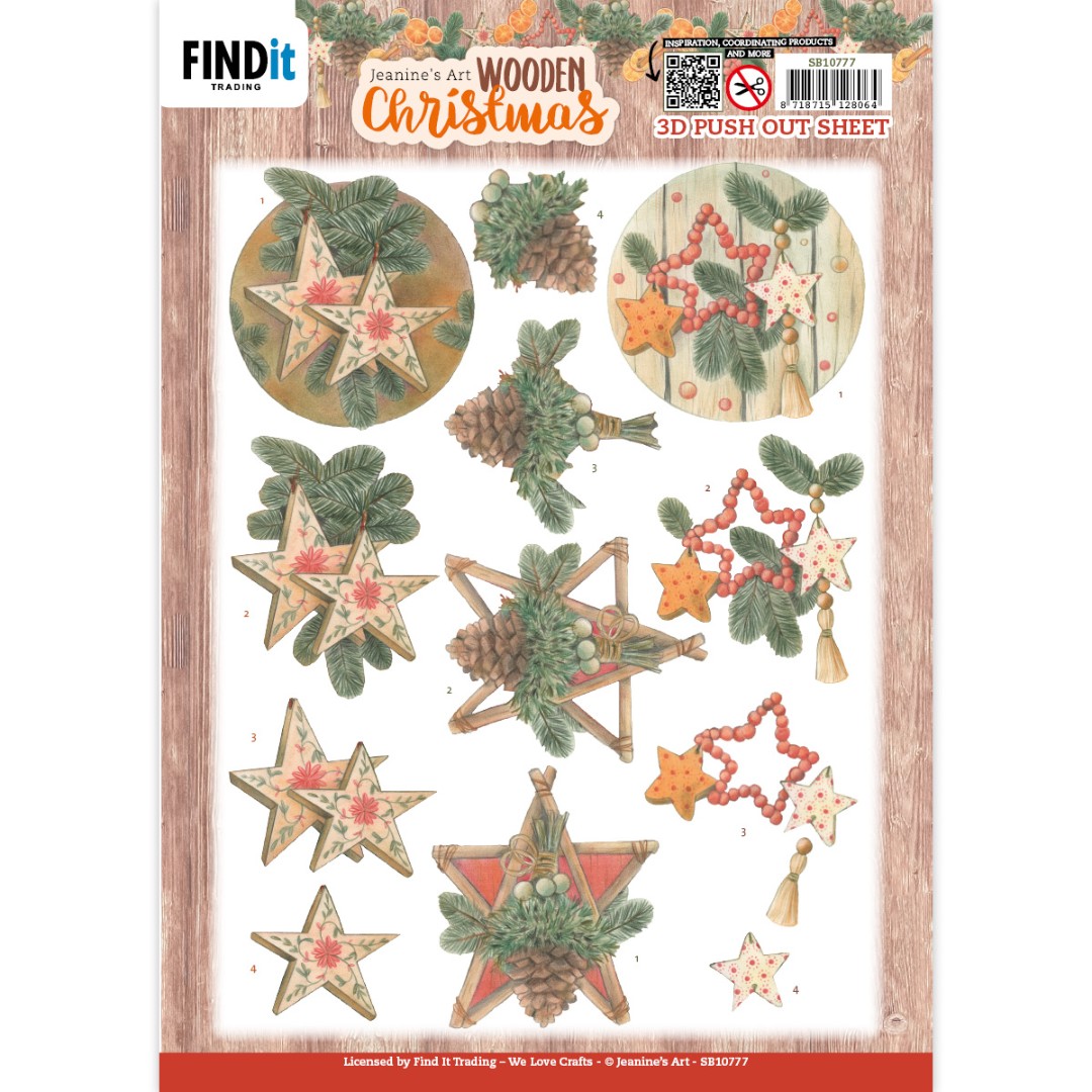 3D Push-Out - Jeanine's Art - Wooden Christmas - Wooden Stars 3D Push-Out - Jeanine's Art - Wooden Christmas - Wooden Stars