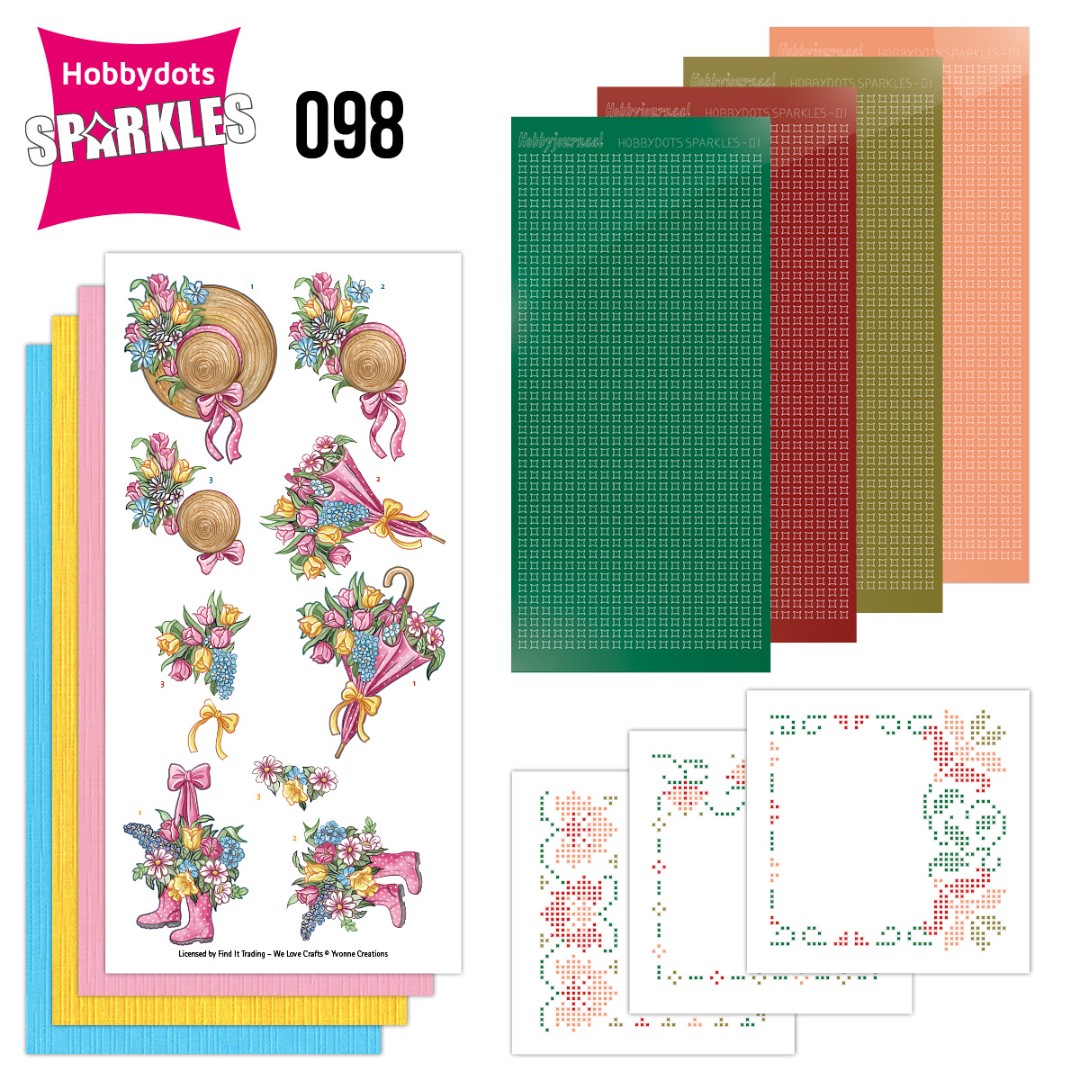 Sparkles Set 98 - Yvonne Creations - Umbrella and Flowers Sparkles Set 98 - Yvonne Creations - Umbrella and Flowers