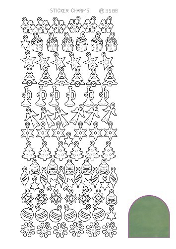 Sticker Charm Christmas - Mirror Apple Sticker Charm Christmas - Mirror Apple