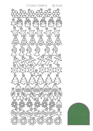 Sticker Charm Christmas - Mirror Green Sticker Charm Christmas - Mirror Green