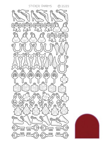 Sticker Charm Lucky - Mirror Red Sticker Charm Lucky - Mirror Red